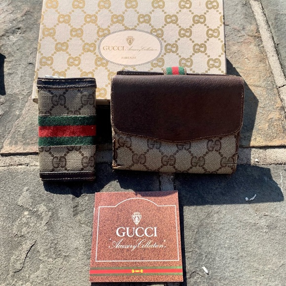 Authentic vintage Gucci wallet & key holder - Picture 2 of 4